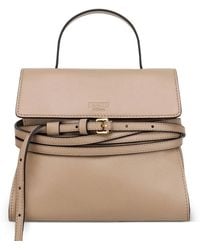Moschino - Tie Me Small Leather Handbag - Lyst