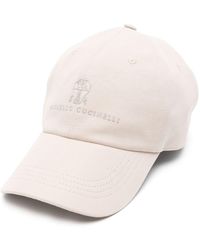 Brunello Cucinelli - Logo Cotton Baseball Cap - Lyst