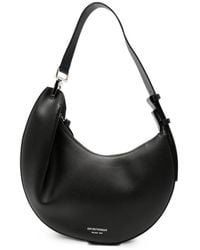 Emporio Armani - Medium Leather Hobo Bag - Lyst