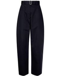 Studio Nicholson - Round Leg Cotton Trousers - Lyst