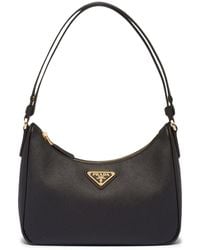 Prada - Re-Edition Mini Saffiano Leather Bag - Lyst