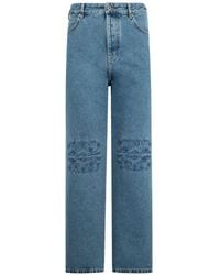 Loewe - Anagram Baggy Jeans - Lyst