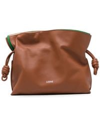 Loewe - Flamenco Medium Leather Clutch - Lyst