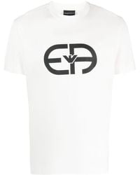 Emporio Armani - T-Shirt Maxi Logo - Lyst