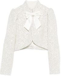 Alice + Olivia - Ilaria Embellished Cropped Jacket - Lyst
