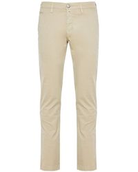 Jacob Cohen - Cotton Blend Trousers - Lyst