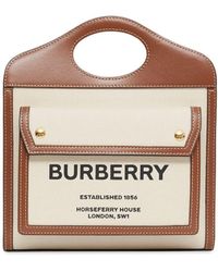 Burberry - Pocket Mini Handbag - Lyst