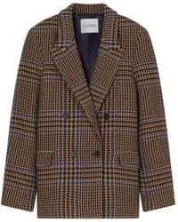 Closed - Wool Blend Double-Breasted Jacket - Lyst