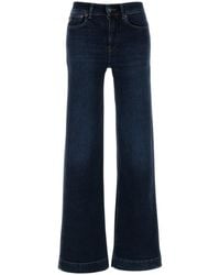 Lois - Logo-Patch Wide-Leg Jeans - Lyst