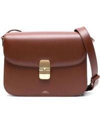 A.P.C. - Leather Cross Body Bag - Lyst