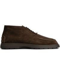 Tod's - Lace-Up Ankle Boot With Logo - Lyst