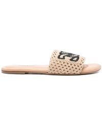 Casadei - Positano Flat Sandals - Lyst