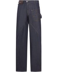 JW Anderson - J.W.Anderson Workwear Jeans With Off-Centralized Closure - Lyst