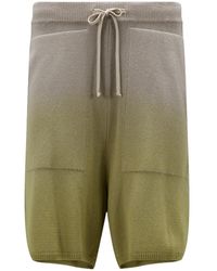 Moncler - MONCLER + RICK OWENS - Shorts In Cashmere Effetto Degradé - Lyst