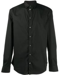 armani black dress shirt