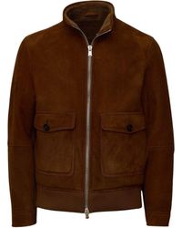 Dondup - Stand-Collar Shearling Jacket - Lyst
