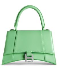 Balenciaga - Small Hourglass Leather Tote Bag - Lyst