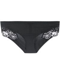 La Perla Maison Lace-trim Brazilian Briefs in Black Womens Clothing Lingerie Lingerie and panty sets 
