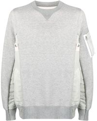 Sacai - Zip-pocket Sleeve Sweatshirt - Lyst