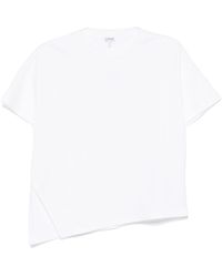 Loewe - Asymmetric Cotton T-Shirt - Lyst