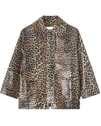 Ganni - Cotton Blend Jacket - Lyst
