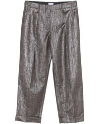 Brunello Cucinelli - Wool Blend Trousers - Lyst
