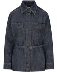 Fendi - Denim Cotton Jacket - Lyst