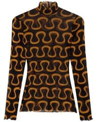 PUCCI - Printed Turtle-Neck Sweater - Lyst