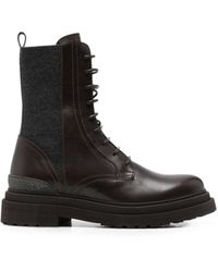 Brunello Cucinelli - Leather Boots - Lyst