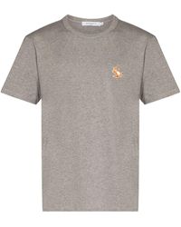 Maison Kitsuné - T-shirt in cotone con logo chillax fox - Lyst