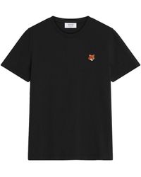 Maison Kitsuné - Fox Head Cotton T-Shirt - Lyst