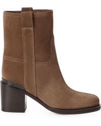 Brunello Cucinelli - Leather Ankle Boots - Lyst