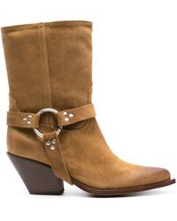 Sonora Boots - Atoka Belt Suede Boots - Lyst