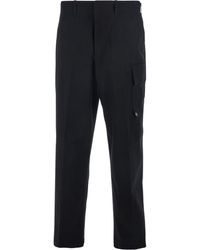 Fendi - Gabardine Trousers - Lyst