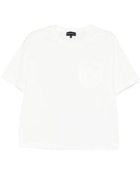 Emporio Armani - Logo Cotton T-Shirt - Lyst