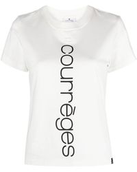 Courreges - Logo Cotton T-shirt - Lyst