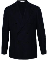 Boglioli - Cotton And Wool Blend Double-breasted Jacket - Lyst