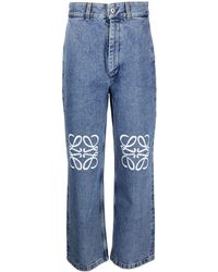 Loewe - Anagram Cropped Jeans - Lyst