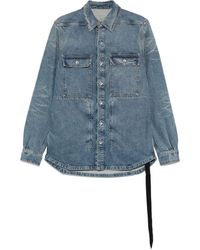 Rick Owens - Denim Overshirt - Lyst