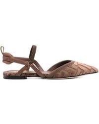 Fendi - Slingback Ballet Flats - Lyst