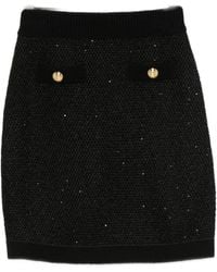 Elisabetta Franchi - Wool Knitted Skirt - Lyst