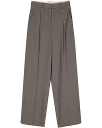 Alysi - Wool Blend Wide-Leg Trousers - Lyst