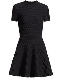 Balmain - Abito Mini Svasato - Lyst