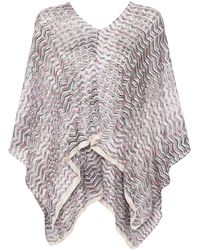 Missoni - Zigzag-woven Poncho - Lyst