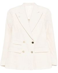 L.B.M. 1911 - Linen Blend Double-Breasted Jacket - Lyst