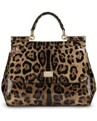 Dolce & Gabbana - Sicily Large Leather Handbag - Lyst
