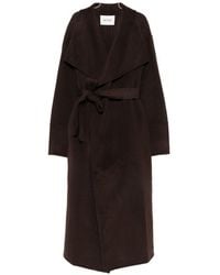 Soft Goat - Wool Long Coat - Lyst
