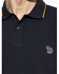 Paul Smith - Zebra Badge Cotton Polo Shirt - Lyst