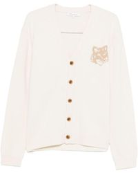 Maison Kitsuné - Wool V-Necked Cardigan - Lyst