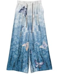 Pierre Louis Mascia - Printed Silk Trousers - Lyst